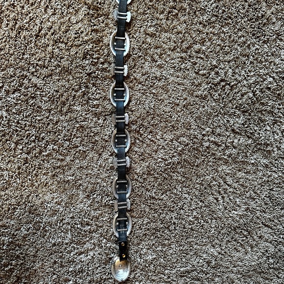 Silver Embellished Women's Belt - Picture 3 of 3